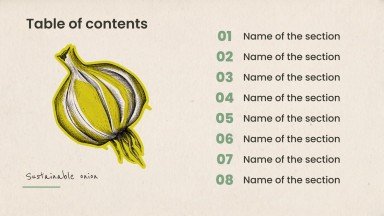 Culinary Sustainability presentation template 