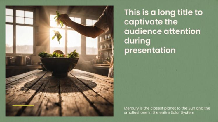 Culinary Sustainability presentation template 