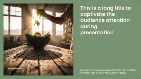 Culinary Sustainability presentation template 