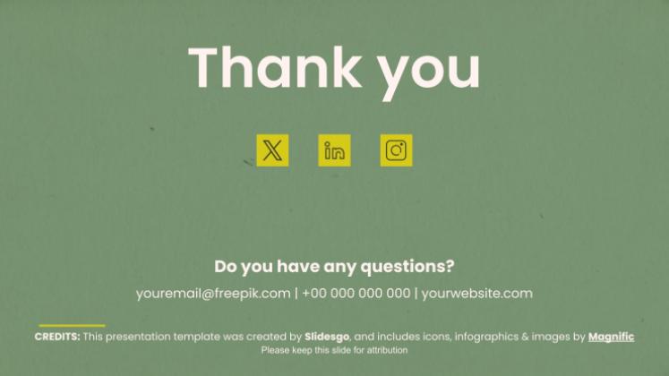 Culinary Sustainability presentation template 
