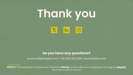 Culinary Sustainability presentation template 