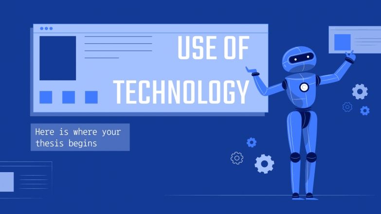 Use of Technology Thesis Google Slides and PPT Template
