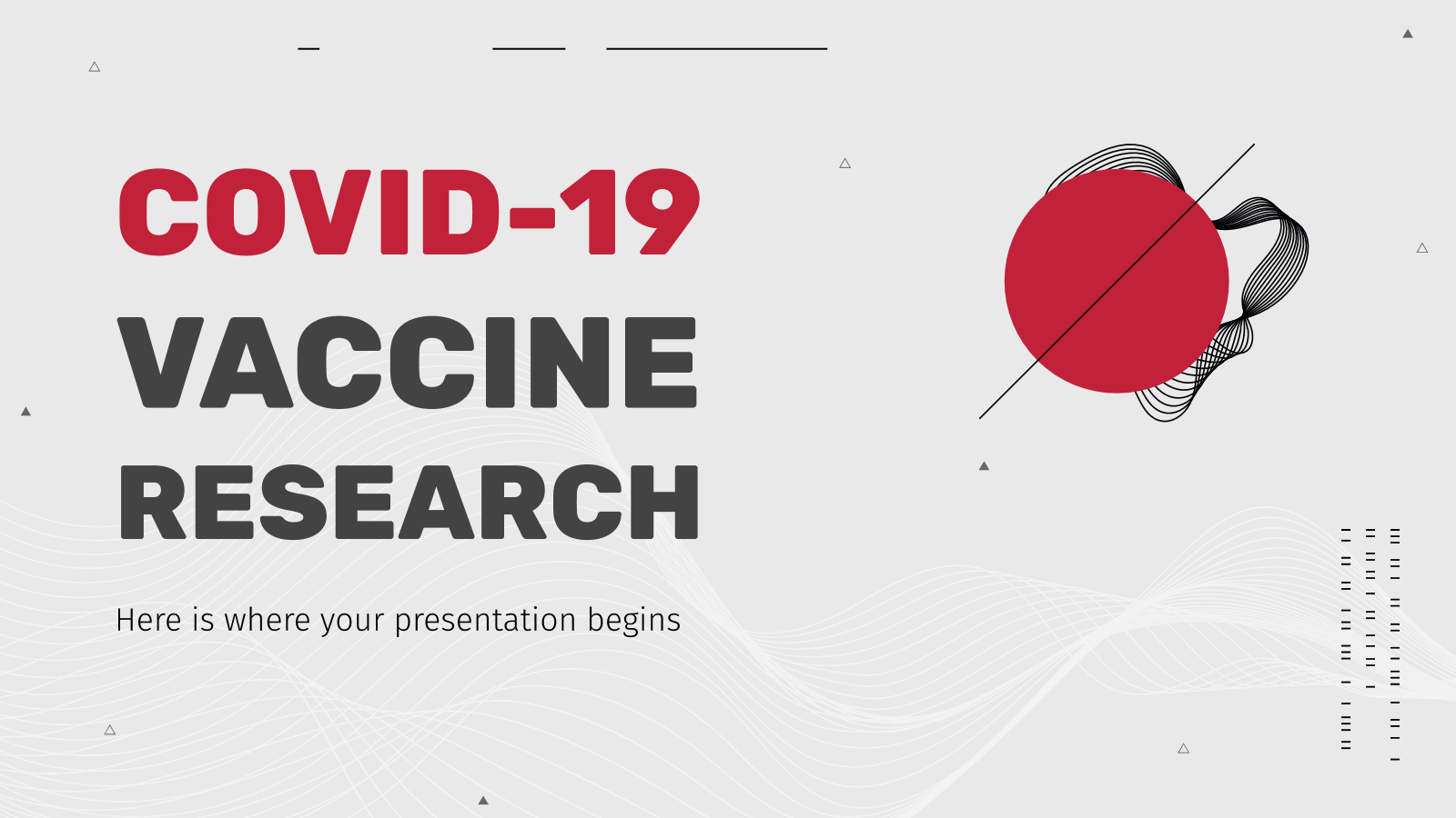 COVID-19 Vaccine Research presentation template 