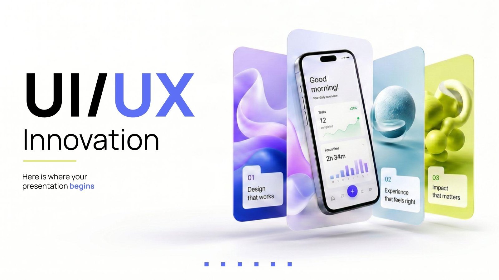 Innovation UI/UX Modèles de présentation