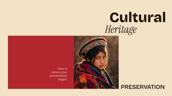 Cultural Heritage Preservation presentation template 