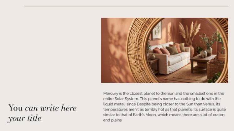 Boho Style Trend presentation template 