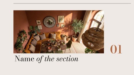 Boho Style Trend presentation template 