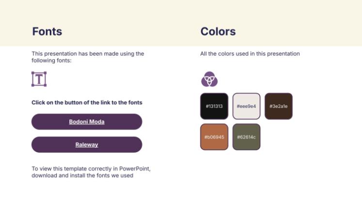 Boho Style Trend presentation template 