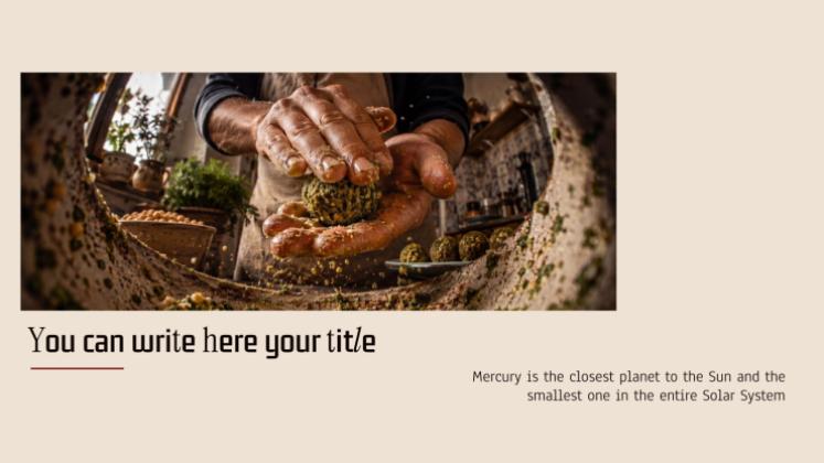 Arabic Cuisine Guide presentation template 