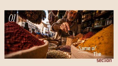 Arabic Cuisine Guide presentation template 