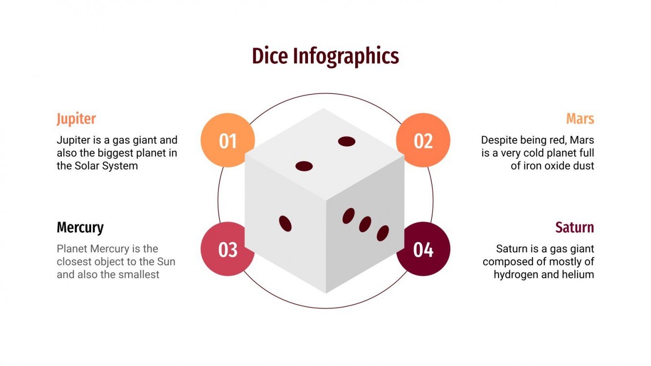 Free Dice Infographics for Google Slides & PowerPoint template