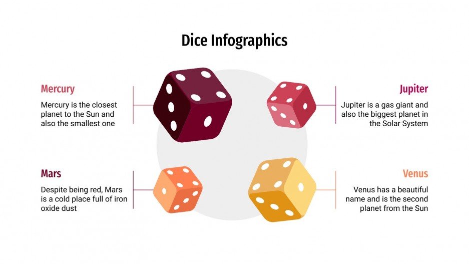 Free Dice Infographics for Google Slides & PowerPoint template