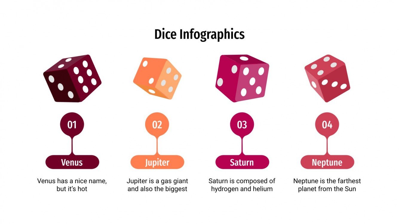Free Dice Infographics for Google Slides & PowerPoint template