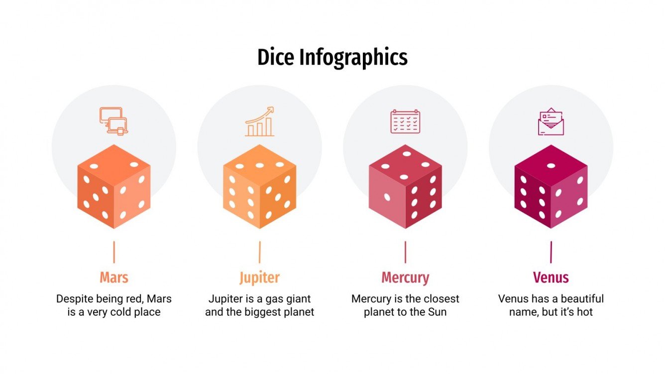 Free Dice Infographics for Google Slides & PowerPoint template