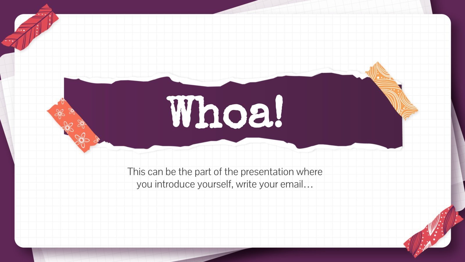 Pretty Patterns Scrapbook Google Slides & PowerPoint