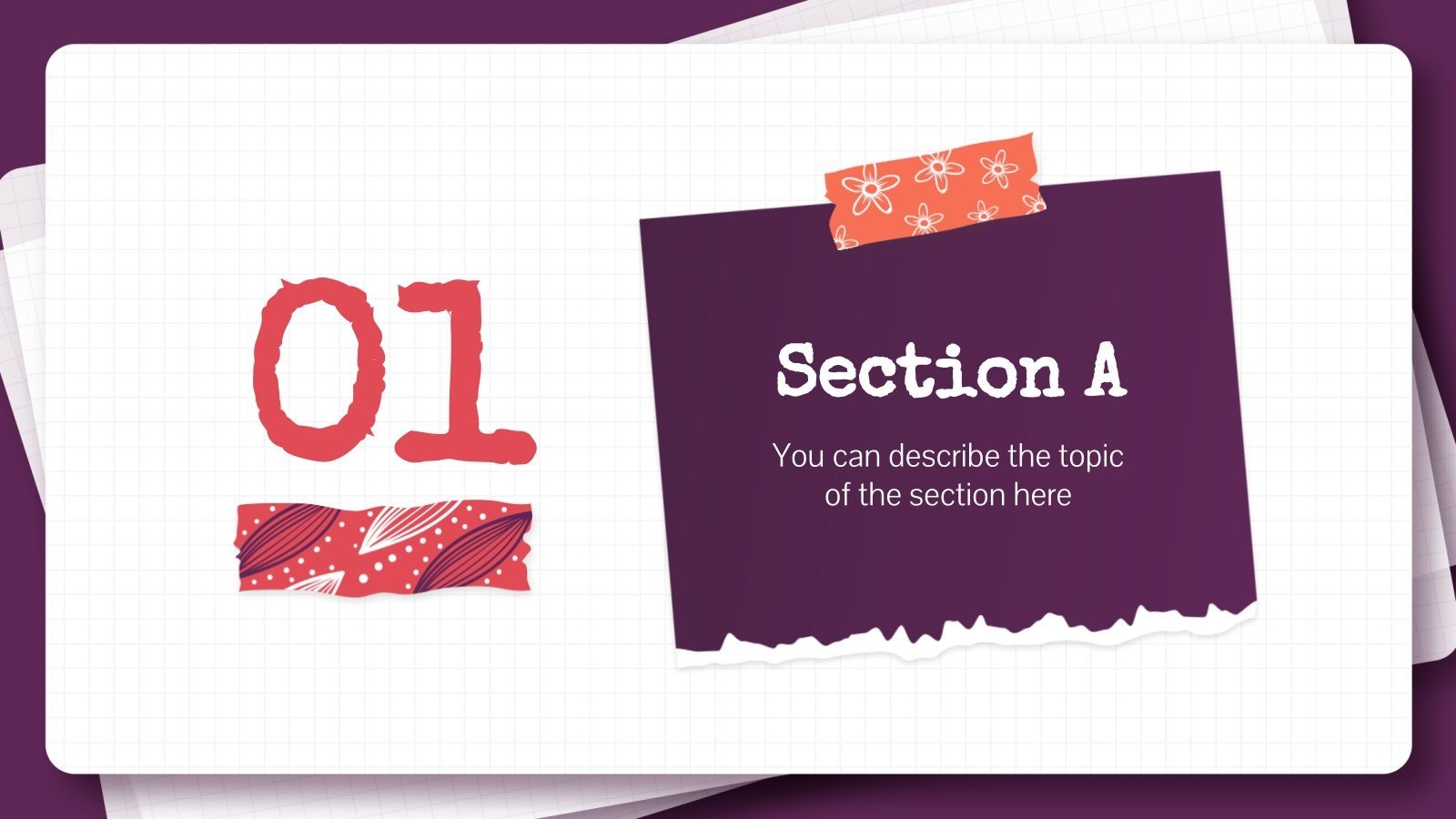 Pretty Patterns Scrapbook Google Slides & PowerPoint