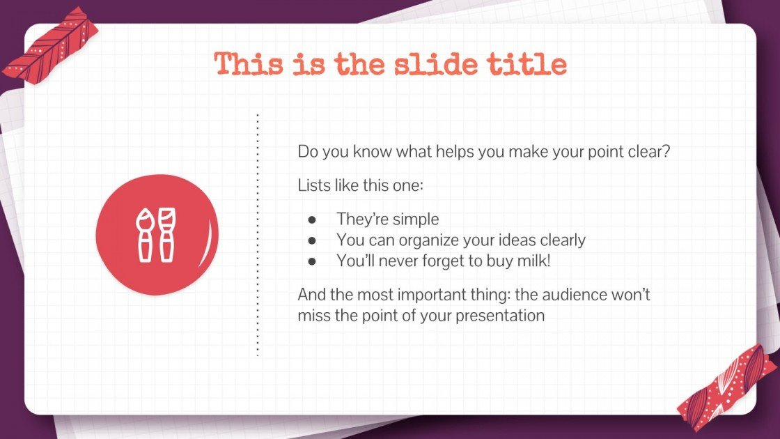 Pretty Patterns Scrapbook Google Slides & PowerPoint