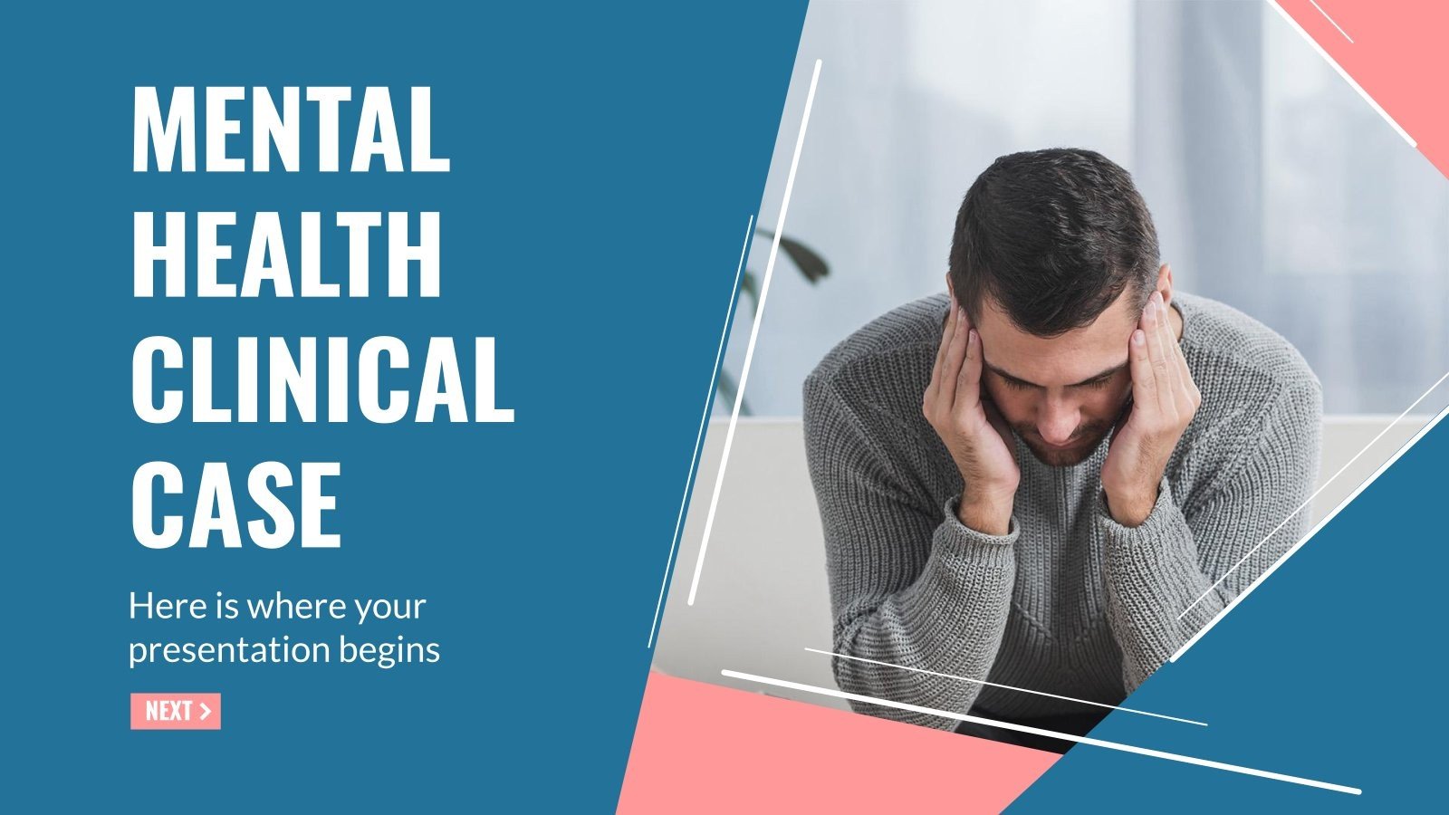 Mental Health Clinical Case Google Slides & PowerPoint template