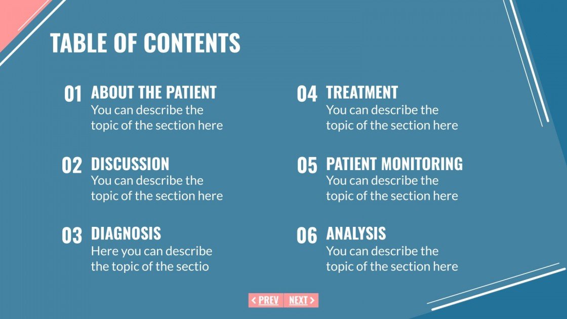 Mental Health Clinical Case Google Slides & PowerPoint template