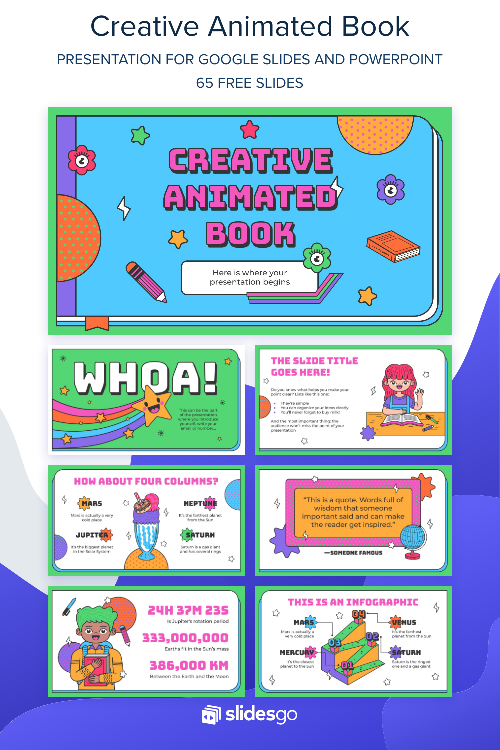 Creative Animated Book | Google Slides & PowerPoint Template