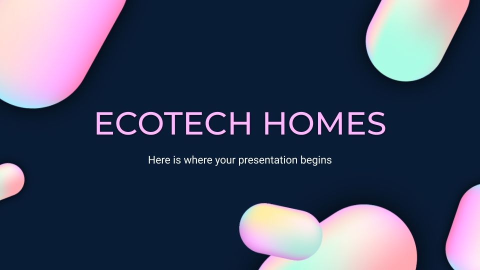 Modelos grátis sobre casas para o Google Slides e PowerPoint