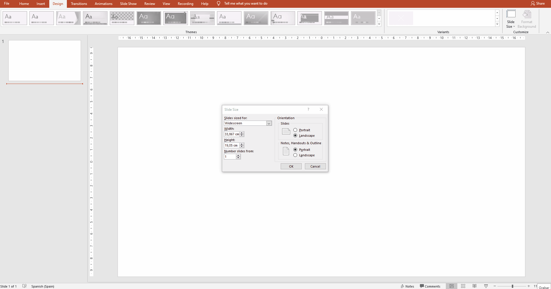 Using the Banner preset in PowerPoint