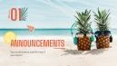Modelo de apresentação Newsletter de verão