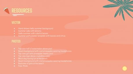 Modelo de apresentação Newsletter de verão
