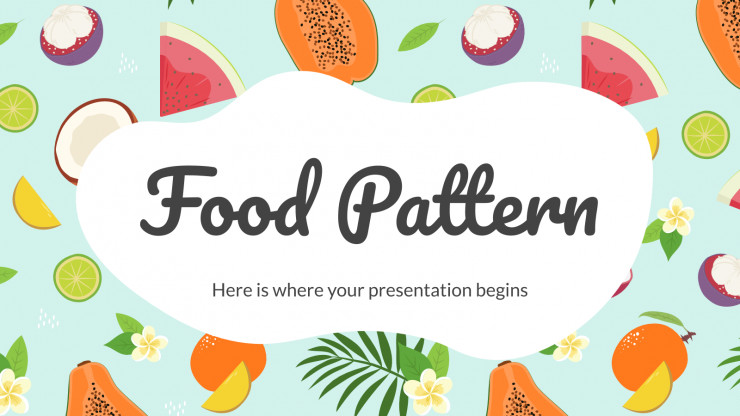 Food Pattern presentation template