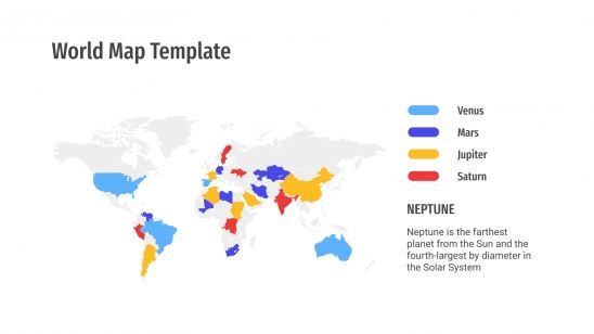Modelo de apresentação Mapas de mundo
