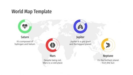 Modelo de apresentação Mapas de mundo