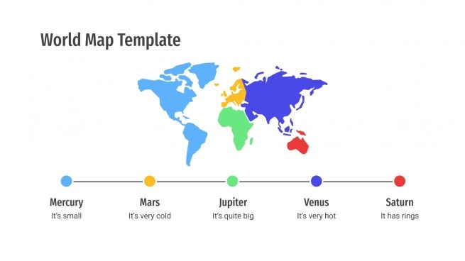 Modelo de apresentação Mapas de mundo