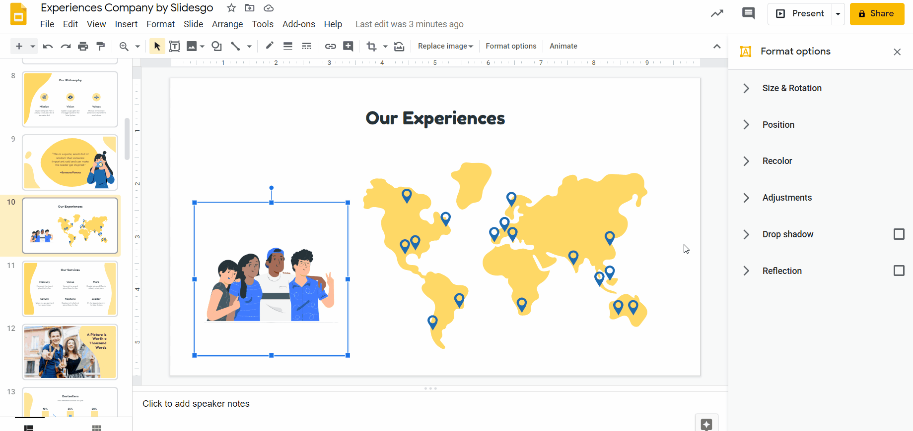 Adding and editing GIFs in Google Slides