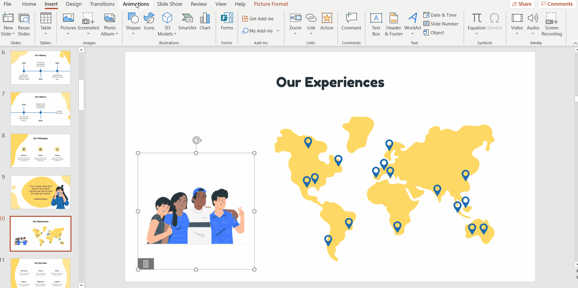 Create animated GIFs using PowerPoint