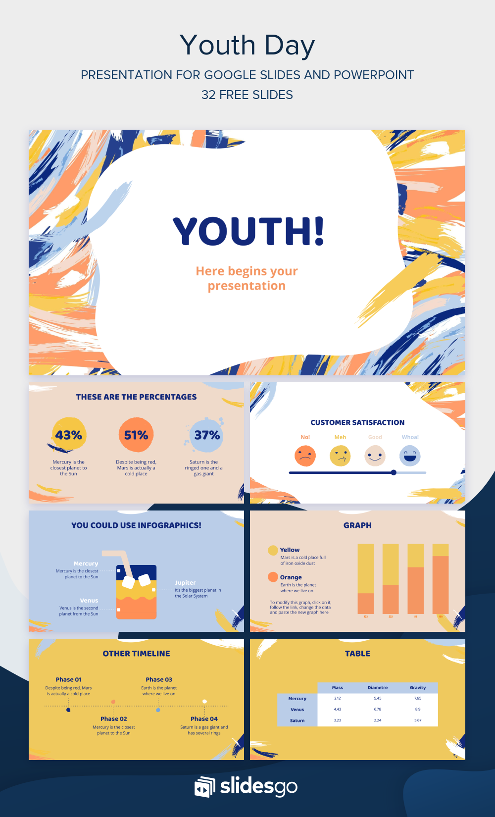 Youth Day Google Slides theme and PowerPoint template