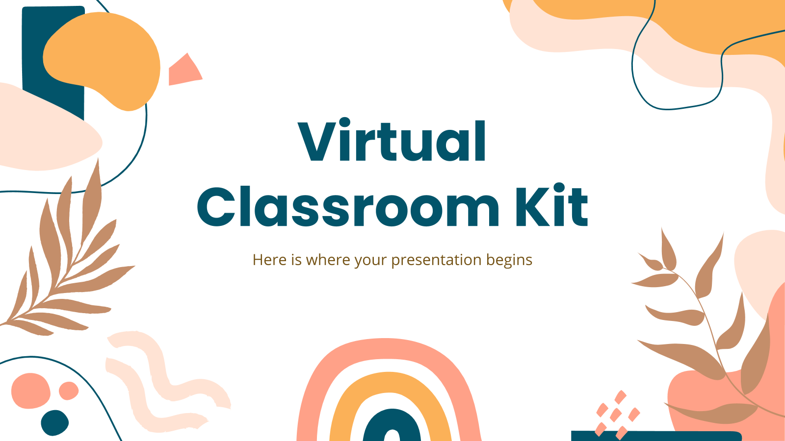 Plantilla de presentación Kit para aula virtual