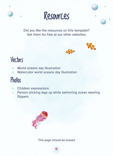 Watercolor Sea Breeze Style: Student Book presentation template 