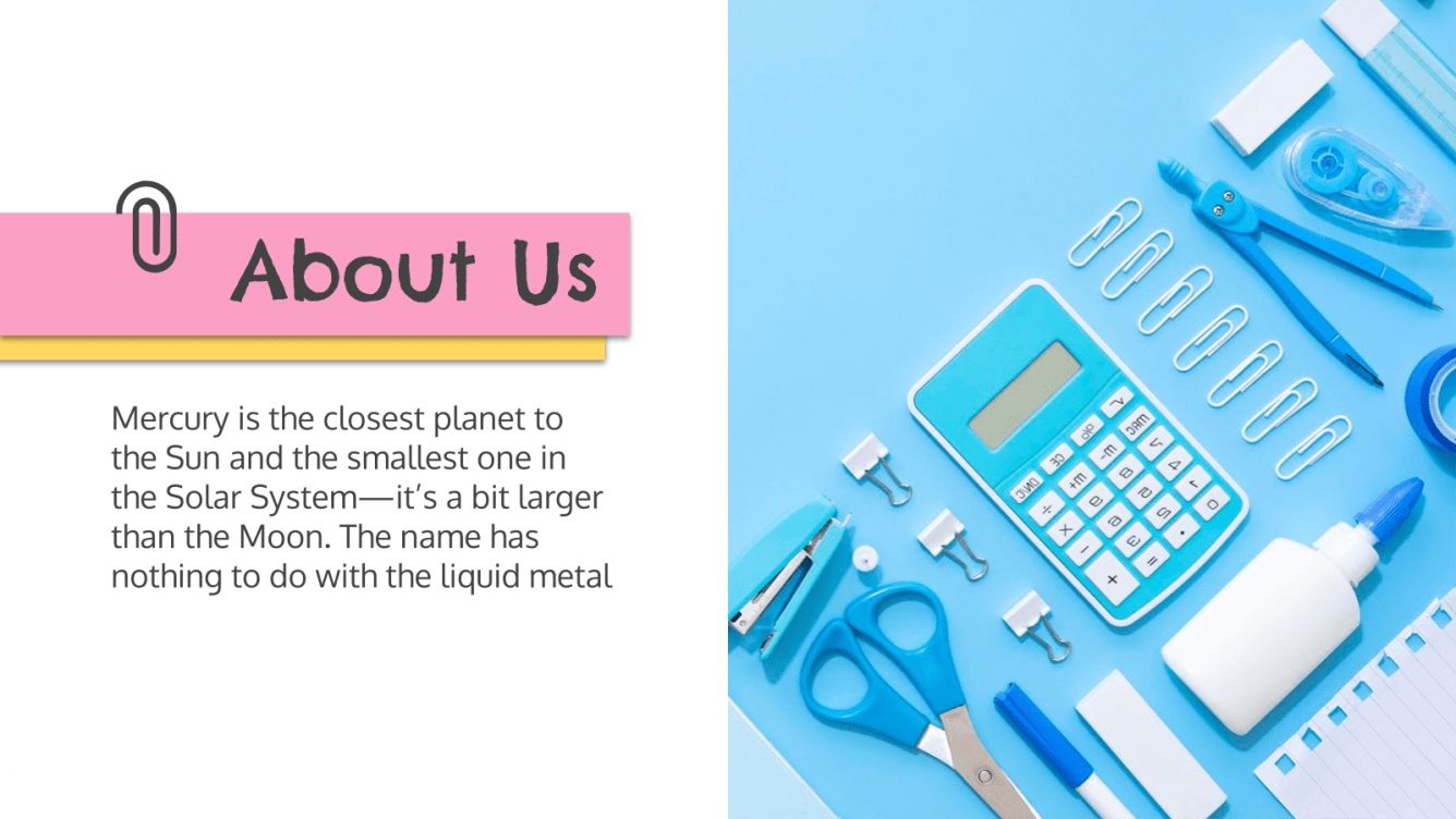 Stationery Shop Company Profile Google Slides & PPT template