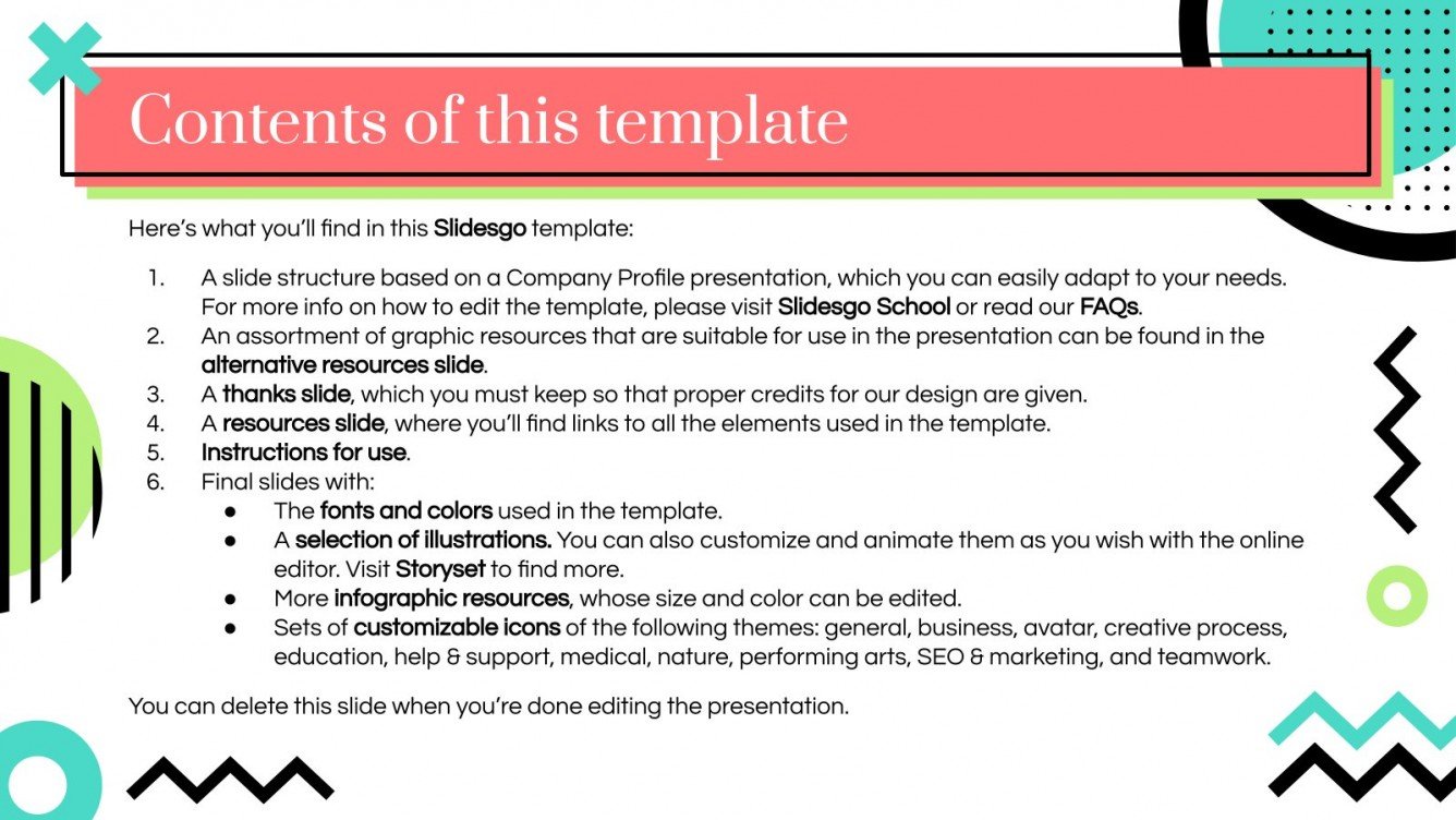 Artist Management Company Profile Google Slides & PowerPoint