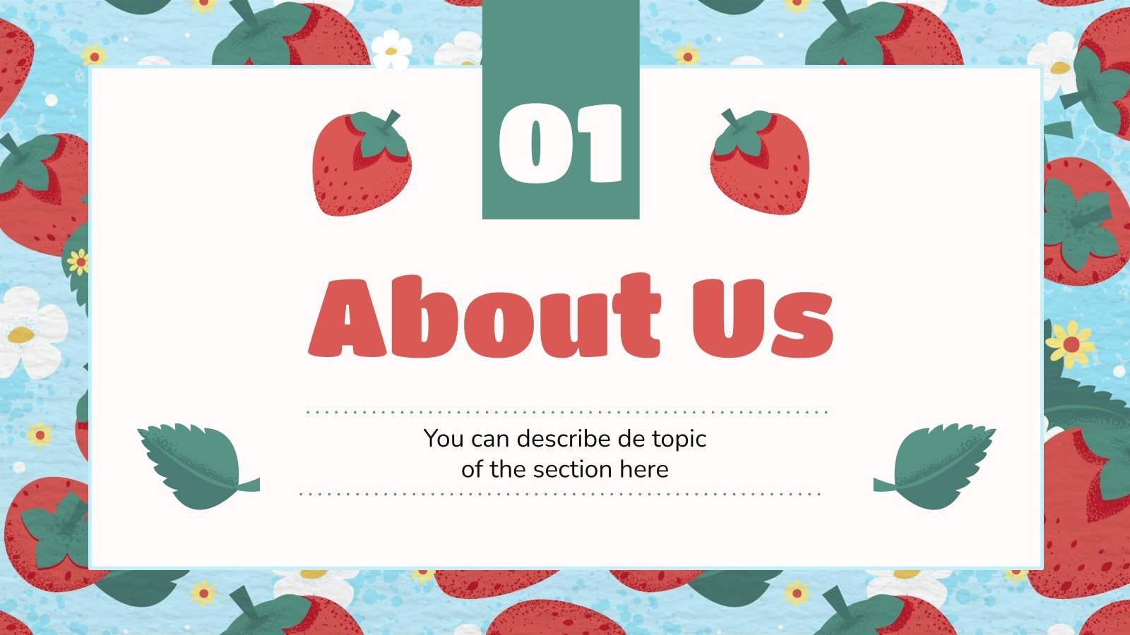 Watercolor Strawberry Agency Google Slides & PowerPoint