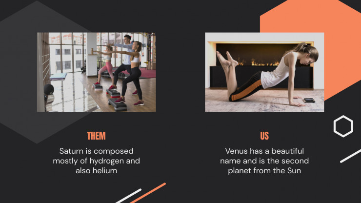 Plantilla de presentación Pitch deck para app de fitness