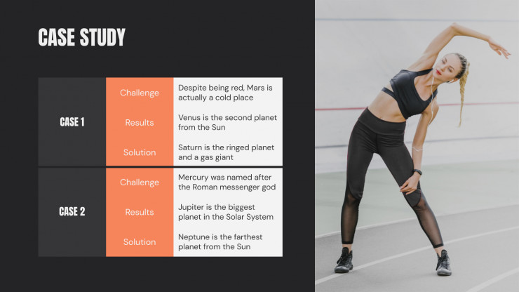 Plantilla de presentación Pitch deck para app de fitness
