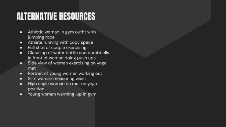 Plantilla de presentación Pitch deck para app de fitness