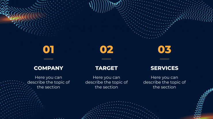 Arrière-plan futuriste : Modèles de présentation