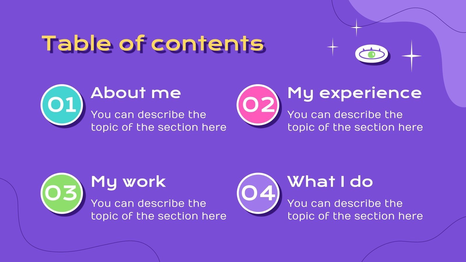 Easily Customizable Art Portfolio Google Slides & PPT