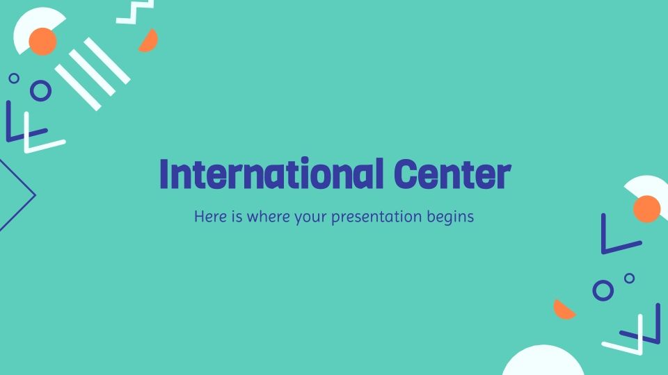 Centre international Modèles de présentation
