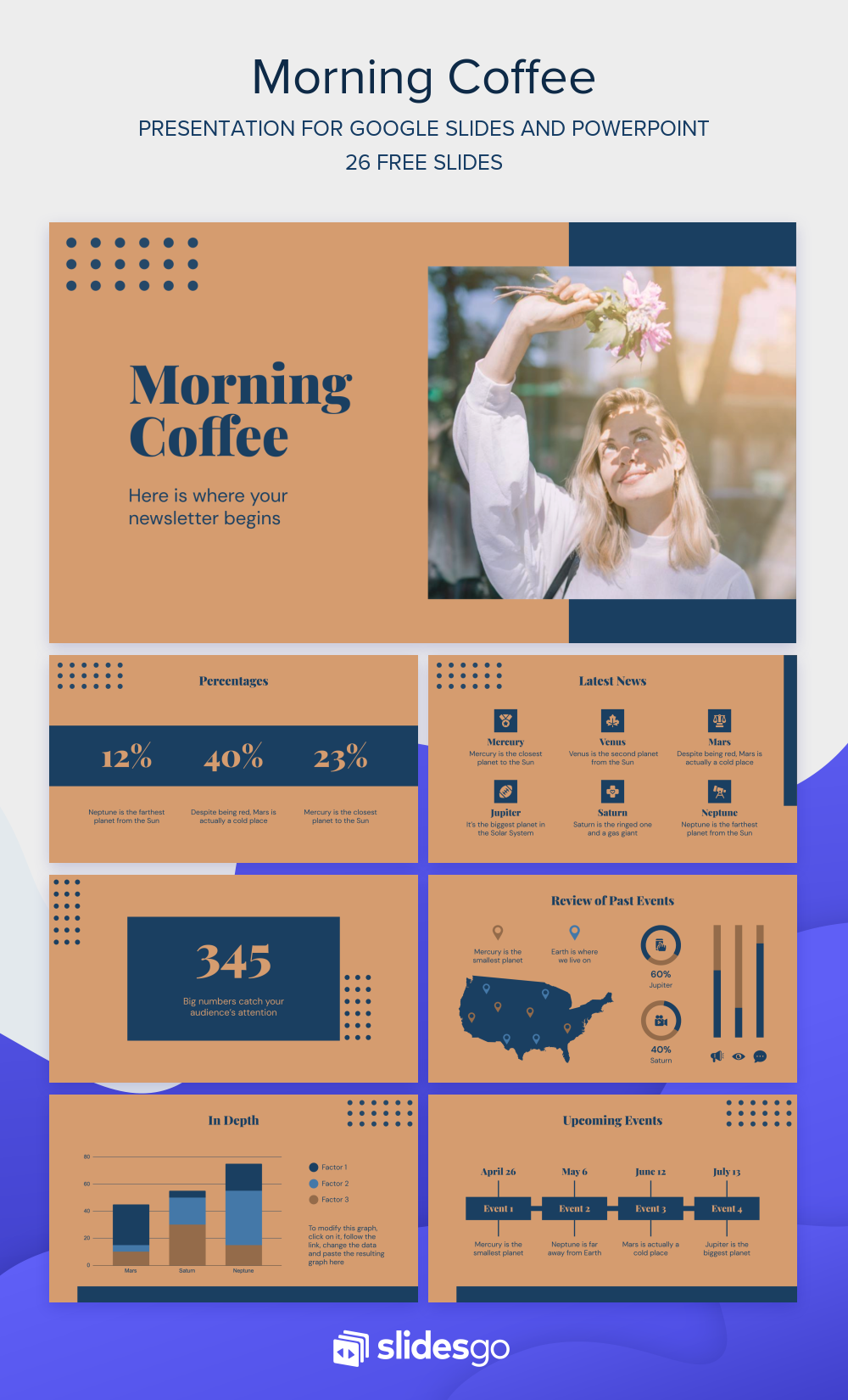 Morning Coffee Google Slides Theme and PowerPoint Template