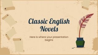 Plantilla de presentación Novelas inglesas clásicas