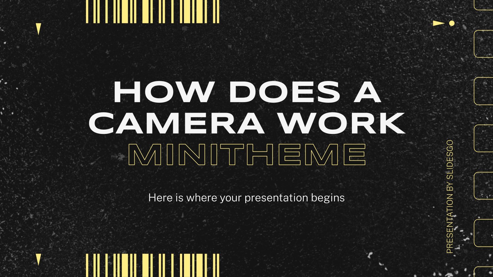 How Does a Camera Work Minitheme presentation template 