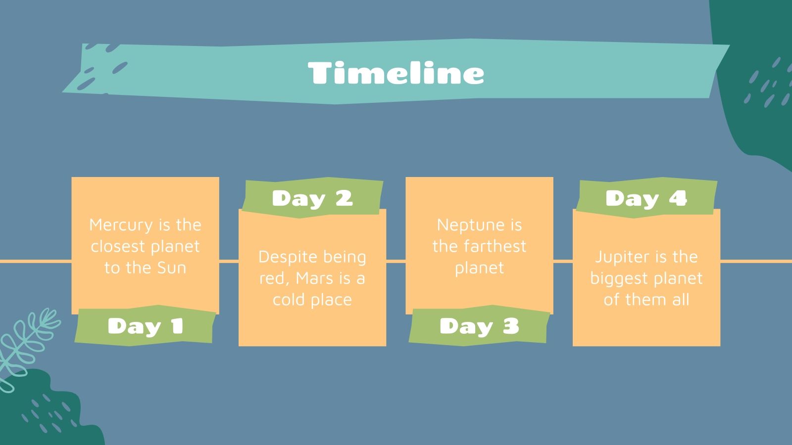 PreK Teacher Semester Planner Google Slides and PPT template